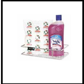 Trueliving_SINGLE SHELF WALL MOUNTED Wired Silver *26'' 13'' 5''